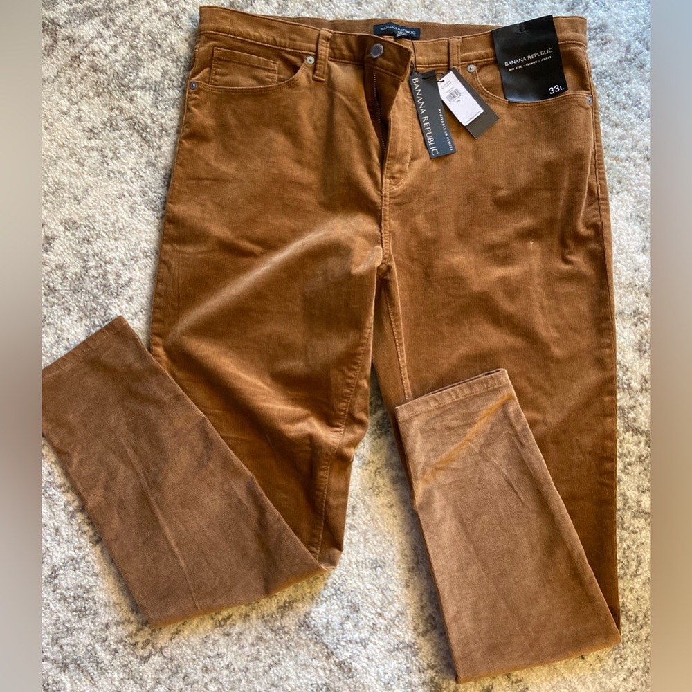 Banana Republic Men's Corduroy Pants - Brown